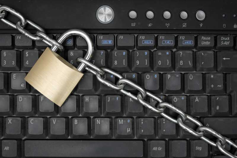 Keyboard security lock